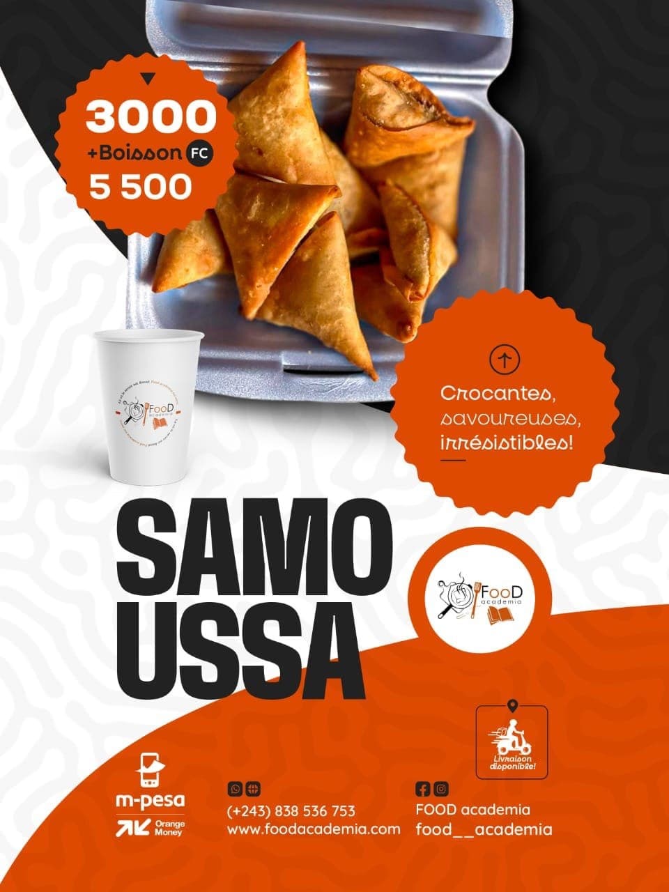 Affiche Food Academia — Samoussa